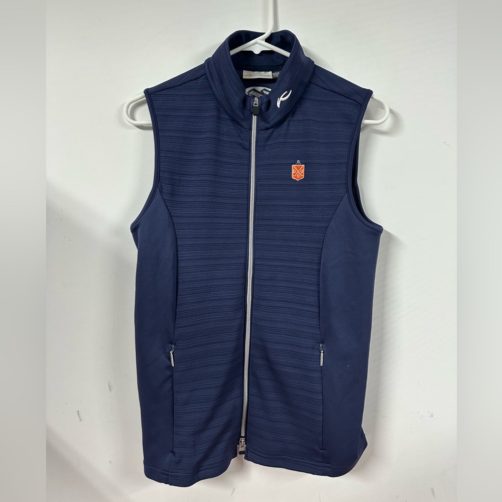 KJUS Gianna Lightweight Performance Vest Womens Medium EU 38 Navy Full Zip